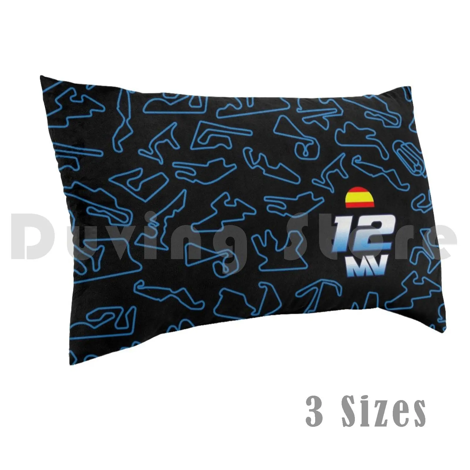 Maverick Vi ? Ales-Circuits Pillow Case DIY 50*70 Vinales Motorcycle Motorbike Bike Patterns Moto Racing