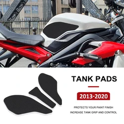DAYTONA 675 /R Street Triple 765 R/RS 2013 - 2020 용 새로운 오토바이 안티 슬립 탱크 패드 스티커 사이드 가스 니 그립 트랙션 패드