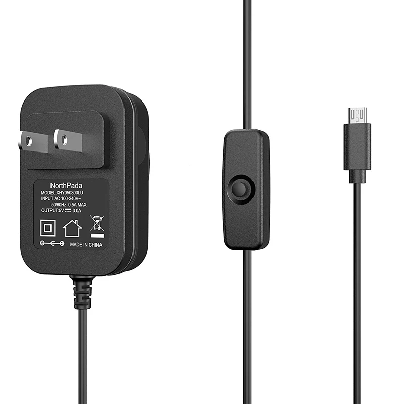 5v 3a Netzteil Ladegerät Ac Adapter Micro Usb Kabel Mit Power On/off Schalter Für Raspberry Pi 3 Banana Pi Pro Modell B B + Plus