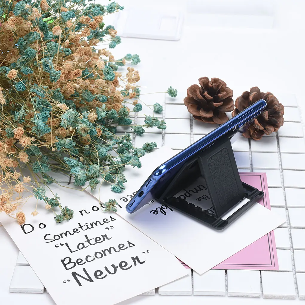 جديد 1 قطعة/2 قطعة/5 قطعة حامل هاتف مكتب حامل قوس آيفون Xs ماكس 12 13 برو ل شاومي Mi 9 البلاستيك طوي مكتب حامل حامل