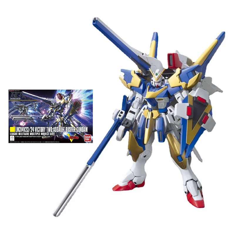 

Bandai Gundam Model Kit Anime Figure HGUC 1/144 LM314V23/24 V2 Assault Buster Genuine Gunpla Action Toy Figure Toys for Children