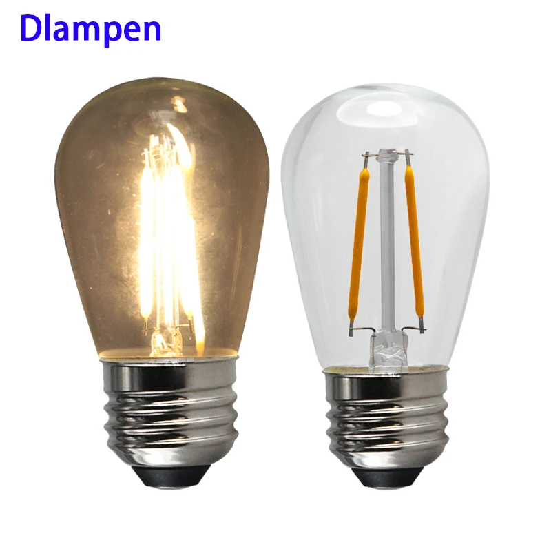 

Lampada Led E27 110v 220v Light S14 ST45 2W Filament Bulb IP65 Outdoor Christmas Decorations For Home Yard Lighting E 27 Lamp