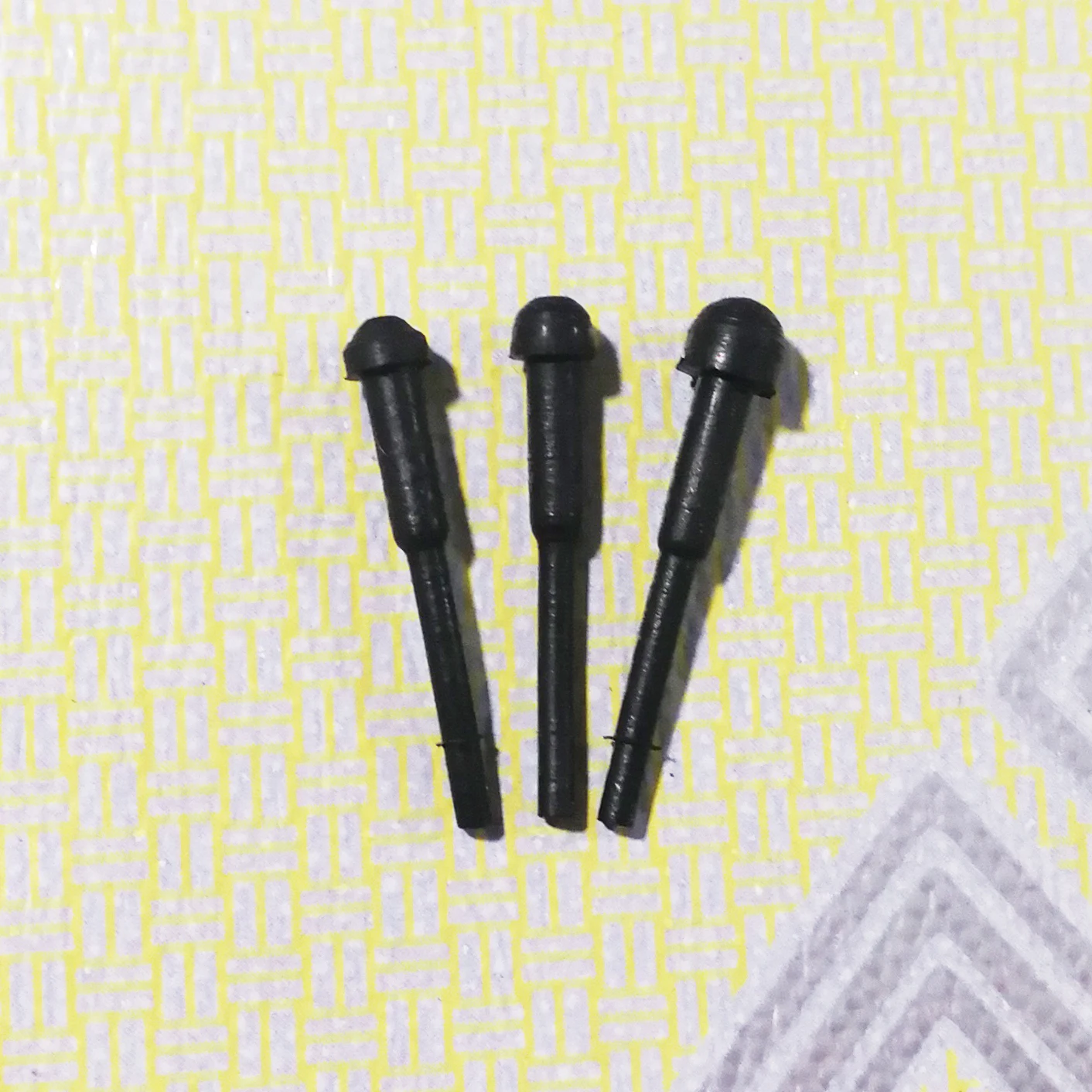 100pcs Replacement Rubber Bumper silencer Hair Scissors Barber Shears Stopper Black