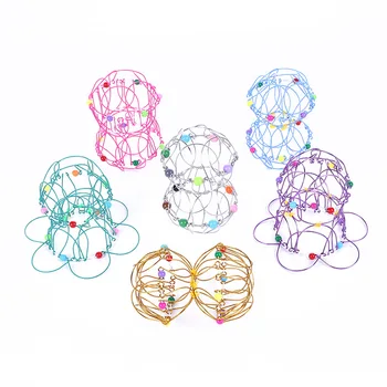 Kinder Vielzahl Blume Korb Spielzeug Dekompression Geschenk Flexible Magie Mandala Dreißig-sechs Weichen Stahl Ring Fingertip Ornamente