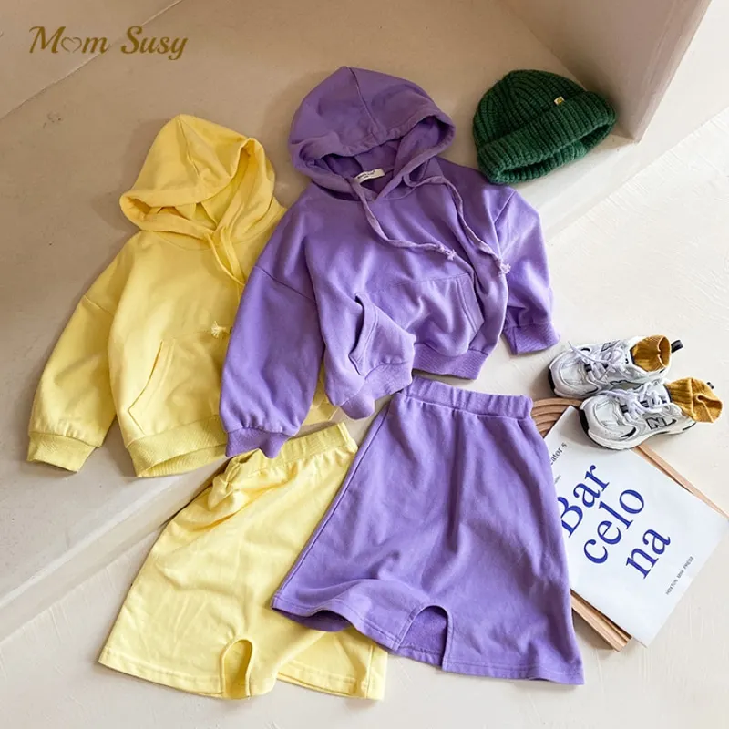 

Fashion Baby Girl Cotton Clothes Set Hoodie+Skirt 2pcs Infant Toddler Child Hooded Suit Spring Autumn Baby Clothes 1-10Y