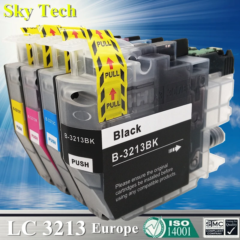 Sky Compatible Ink Cartridge LC3213 LC3211 LC3213XL For Brother J572DW J772DW J774DW J491DW J497DW J890DW J895DW etc [Europe]