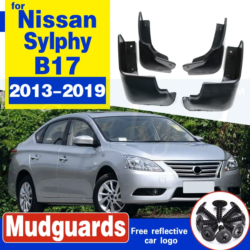 for Nissan Sentra Sylphy Pulsar 2013~2019 B17 Mudflap Fender Mud Guard Splash Flap Mudguard Accessories 2014 2015 2016 2017 2018