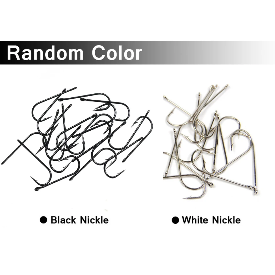 ويفريو 100 قطعة صنارة ابردين طويلة شانك حادة صنارة صيد أسماك المياه العذبة خطافات صيد سمك خطافات شائك منتظمة للبيع بالجملة #6