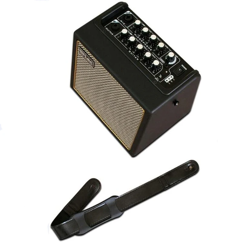 Coolmusic BP mini Acoustic Electric Guitar Amplifier Speaker Portable Compact Combo Rechargeable Bass Amp + Treble Reverb Chorus