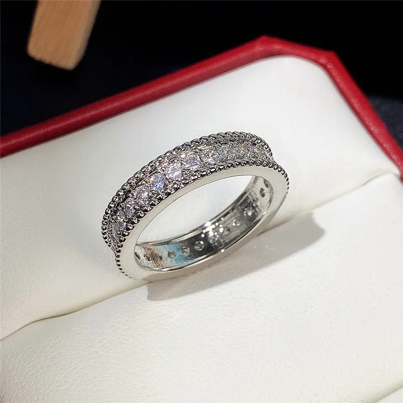 Women's Brilliant White Cubic Zirconia Statement Ring, Wedding