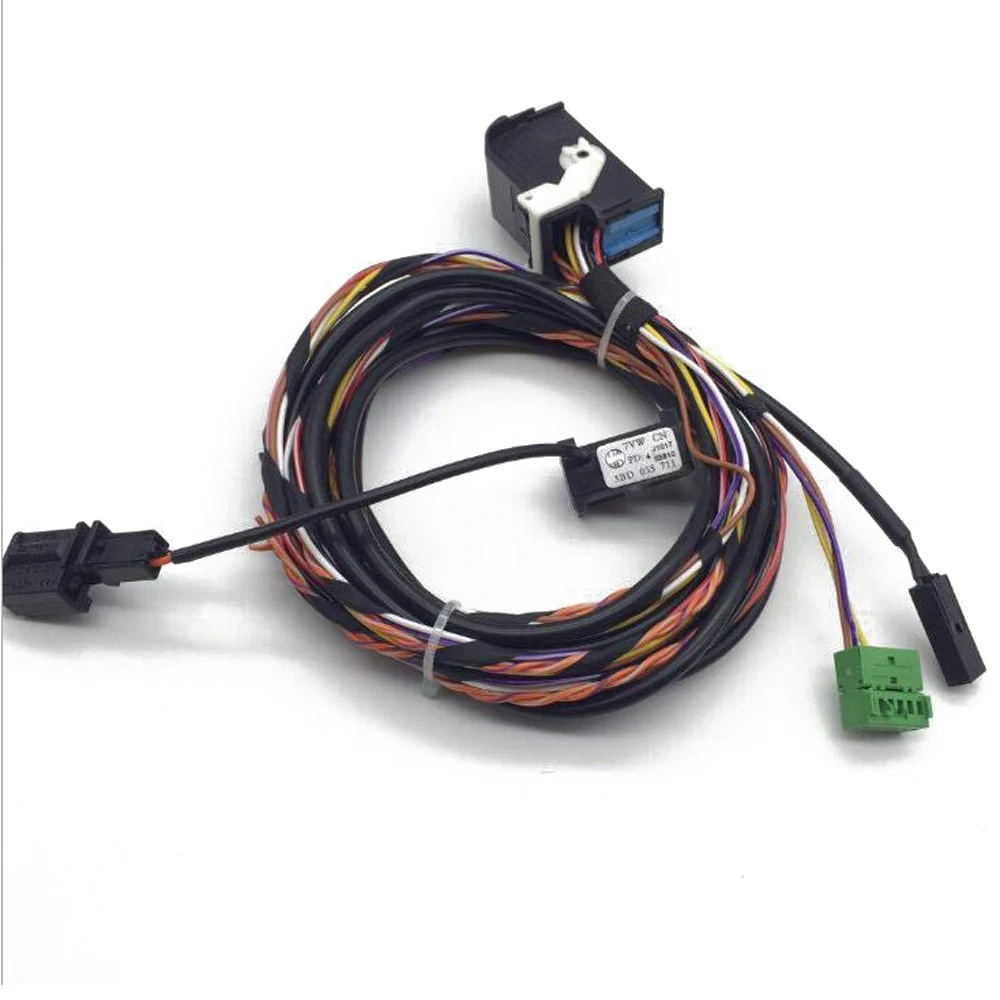 Car Bluetooth Module Wiring Harness Cable Microphone Kit Fit for Golf 6 Passat Tiguan RCD510 RNS510 8X0035447A