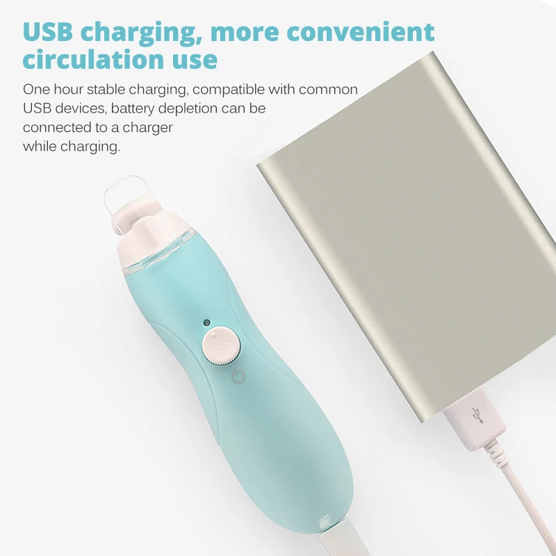 Coupe-ongles électrique pour bébés, chargeur USB, ciseaux de manucure