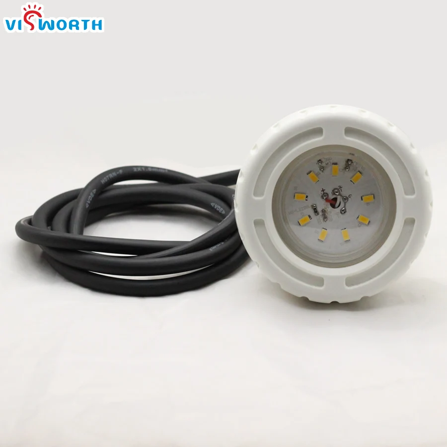 Impermeável Piscina LED Light, SMD5730, luz subaquática, quente, frio, branco, azul, piscina, IP68, 12V, DC, 5W