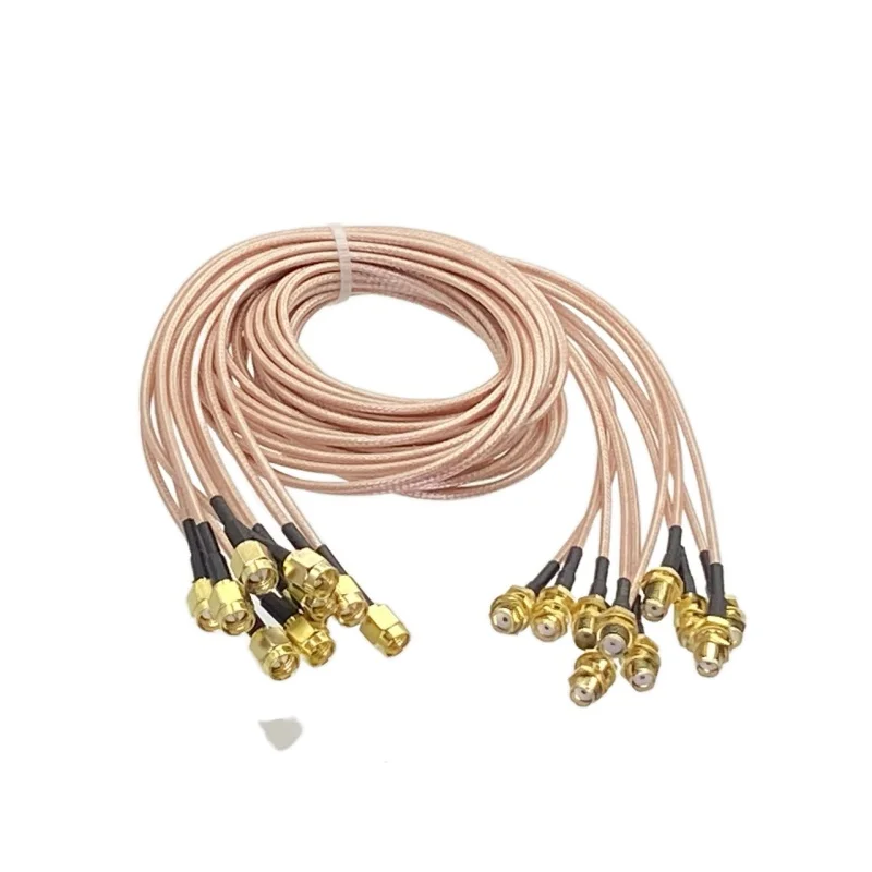 5-10Pcs RG316 SMA Male Plug to SMA Female Jack Bulkhead Nut Connector RF Pigtail Coax Jumper Cable 4inch~10FT