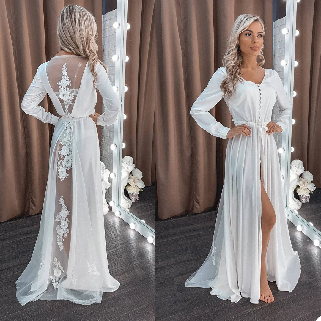 White 2021 Bathrobes for Pregant Women Photoshot Gowns Pajamas Party Nightgowns Wedding Bride Bridesmaid Dress Sleepwear Pyjamas