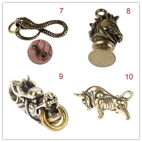 Multitool Edc Brass Snake Key Ring Metal Chaveiros Snake Shape Handmade Key Chain Tool Fashion Lethermann Animal Key Ring