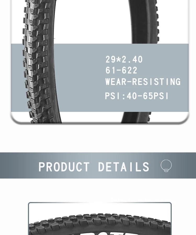 Cst Patrouille 27,5x2,60 2,80 29x2,40 mtb Fahrrad-Cross-Country-Reifen 27,5 29 Zoll verschleiß fester Fahrrad reifen 29er Mountainbike-Reifen – Detail 4