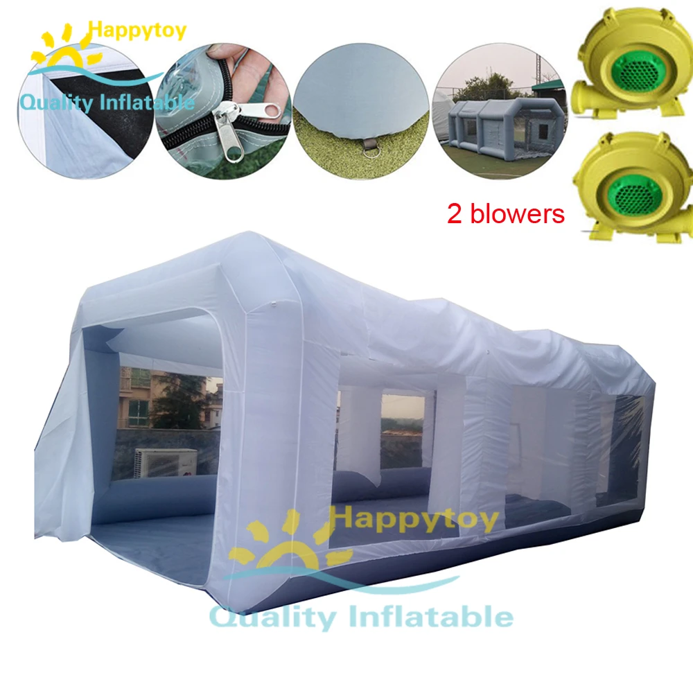 

Double Sealed Frame Tube Inflatable Spray Paint Booth Tent For Car Maintain