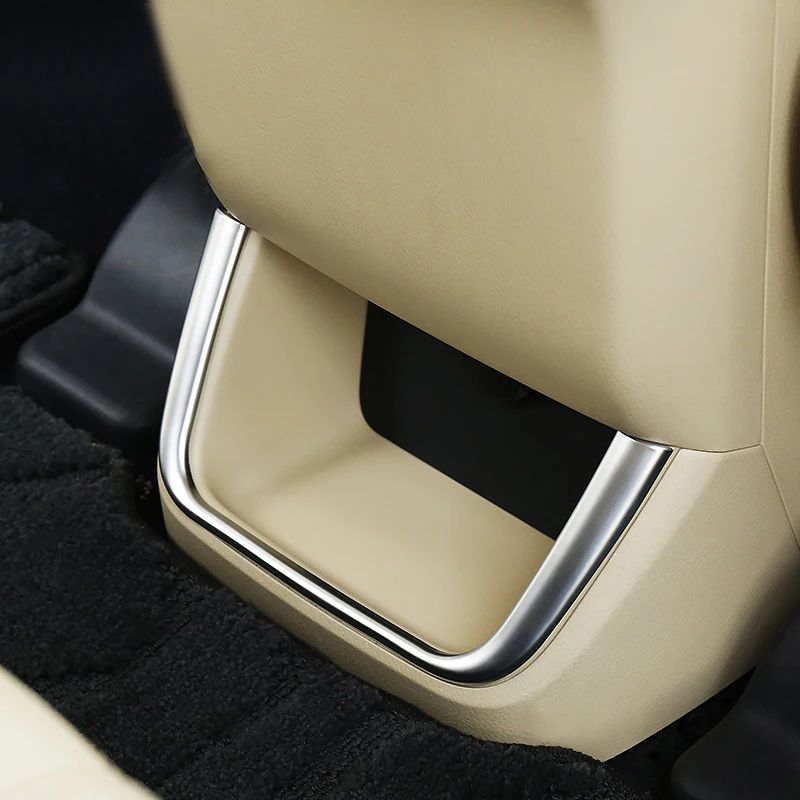 

ABS Matte For Toyota Highlander Kluger accessories 2014-2019 Rear Container Storage Box Frame Molding Cover Kit Trim car styling