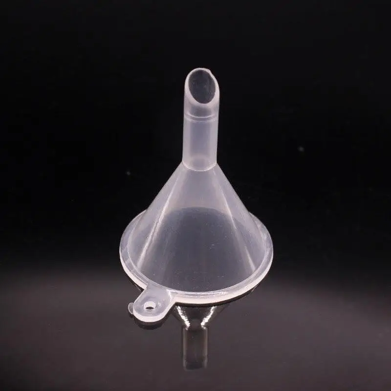 10 Stücke transparente Mini Trichter Kleine Kunststoff Für Parfüm Diffusor Flasche Mini Flüssigkeit Öl Trichter Labor Werkzeuge – Detail 2