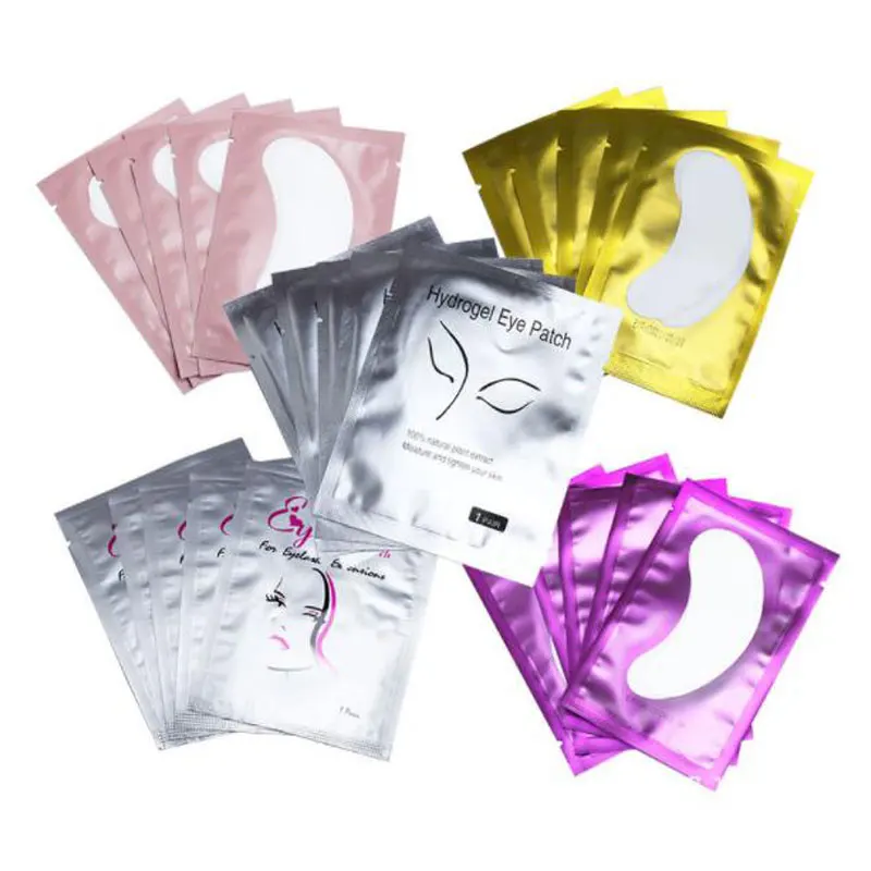 10/25/100Pairs Hydrating Eyelash Pads Lint Free Eye Care Stickers Wraps Eyelashes Extension Under Eye Gel Patches