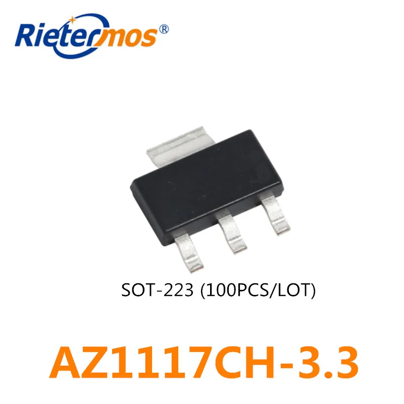 100PCS AZ1117CH-3.3 AZ1117CH-3.3TRG1 SOT-223 ORIGINAL