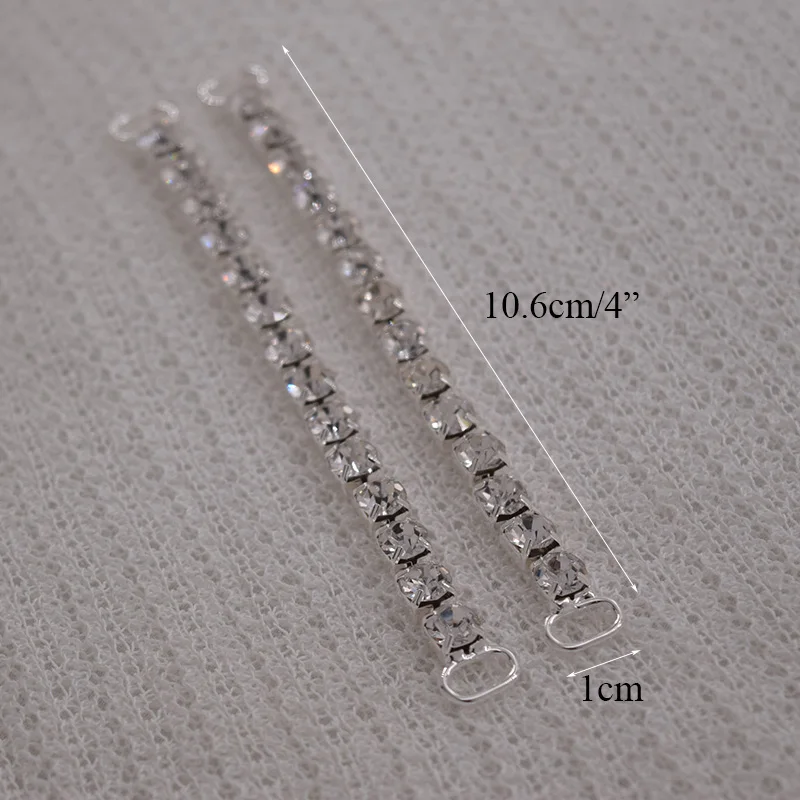 CuiEr 2pcs/lot DIY SS28 Rhinestone Crystal Bikini Women Beachwear Connectors Buckles Chain Clothing Decoration Buckle