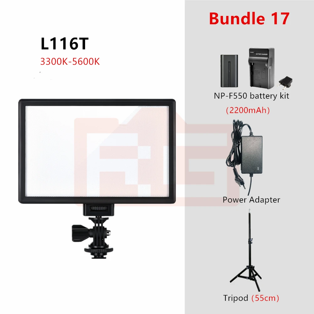 Viltrox L116T Led Video Licht Ultra Dunne Lcd Bi-Color Dimbare Studio Led Verlichting Lamp Panel Voor Camera Dv make-Up Vlog Tiktok