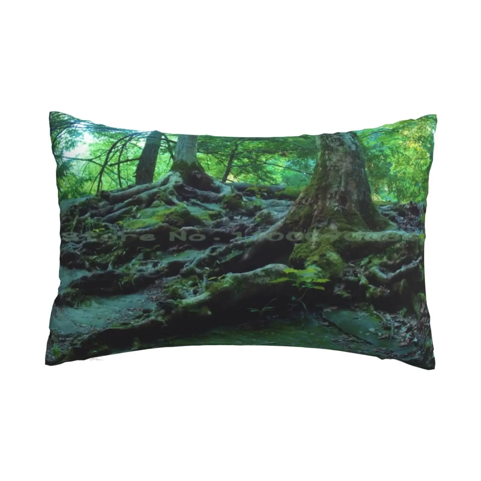 

Forest Pillow Case 20x30 50*75 Sofa Bedroom Forest Trees Green Nature Long Rectangle Pillowcover Home Outdoor Cushion Decor