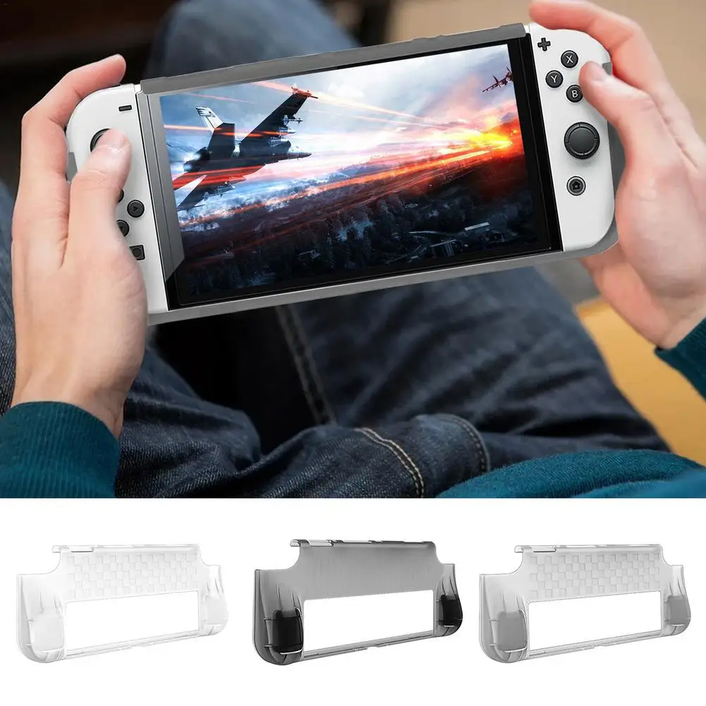 For Switch OLED Protective Case Portable Transparent TPU Material Anti-scratch And Shock-proof Grip Skin Cover For Switch OLED