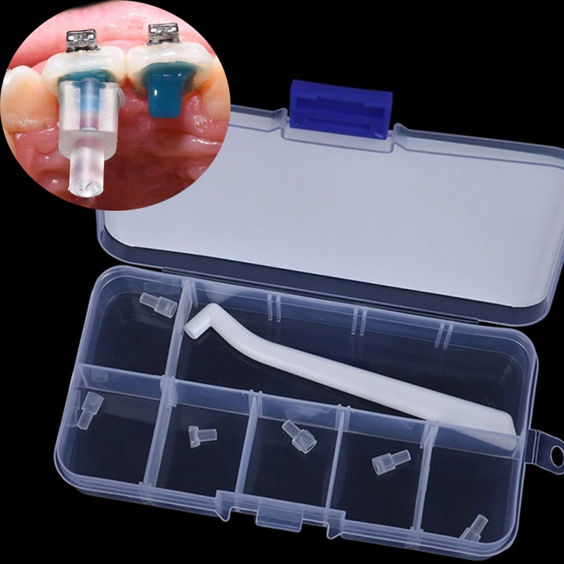 Dental Orthodontic Mini Mold Bite Ramp Forms Lingual Button Traction Hook Injection Mould Blue Adhesive Bonding Glue Brackets