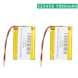 3.7V 1000mAh 523450 polimerowy akumulator litowy akumulator litowo-jonowy do smartfona DVD MP3 MP4 Led