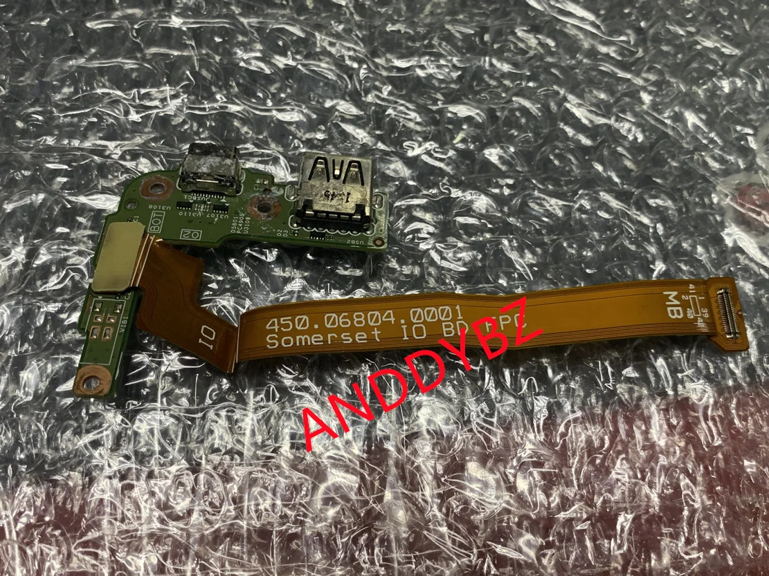 

FOR Dell Venue 10 Pro 5056 Dc Power Jack Usb Card Connector Flex 450.06804.0001 46XRT BOARD tesed ok