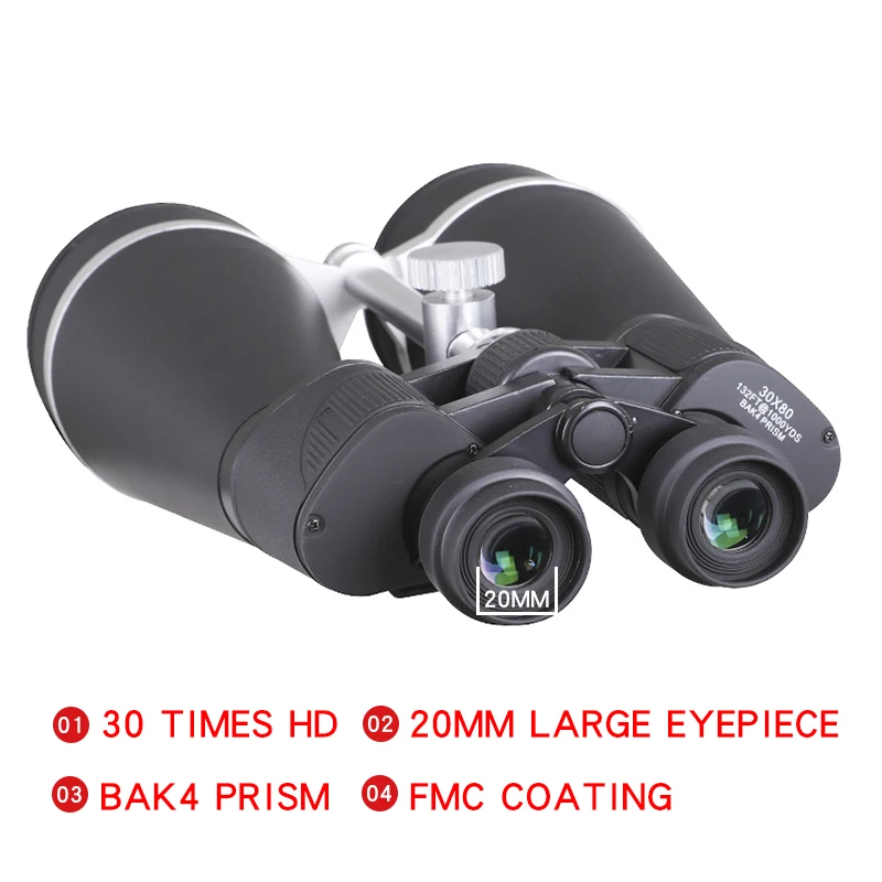 Imagem -03 - Scokc Binóculos 15x80 15x70 25x70 hd Lll Visão Noturna Binocular Lente Objetiva Bak4 Vidro ao ar Livre Lua Observação de Pássaros Telescópio