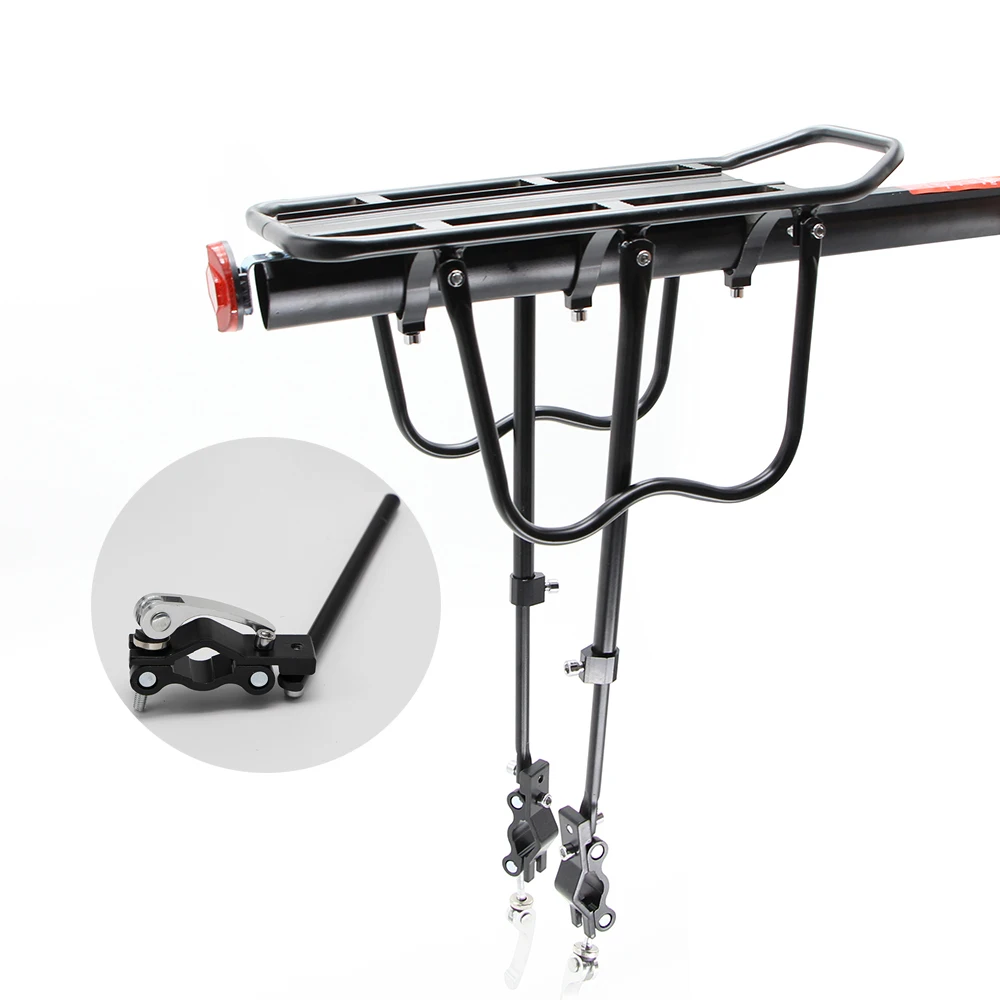 Bicycle Luggage Carrier Cargo Rear Rack Shelf Cycling Seatpost Bag Holder Stand for 20-29 inch Bikes Accessories With Tools