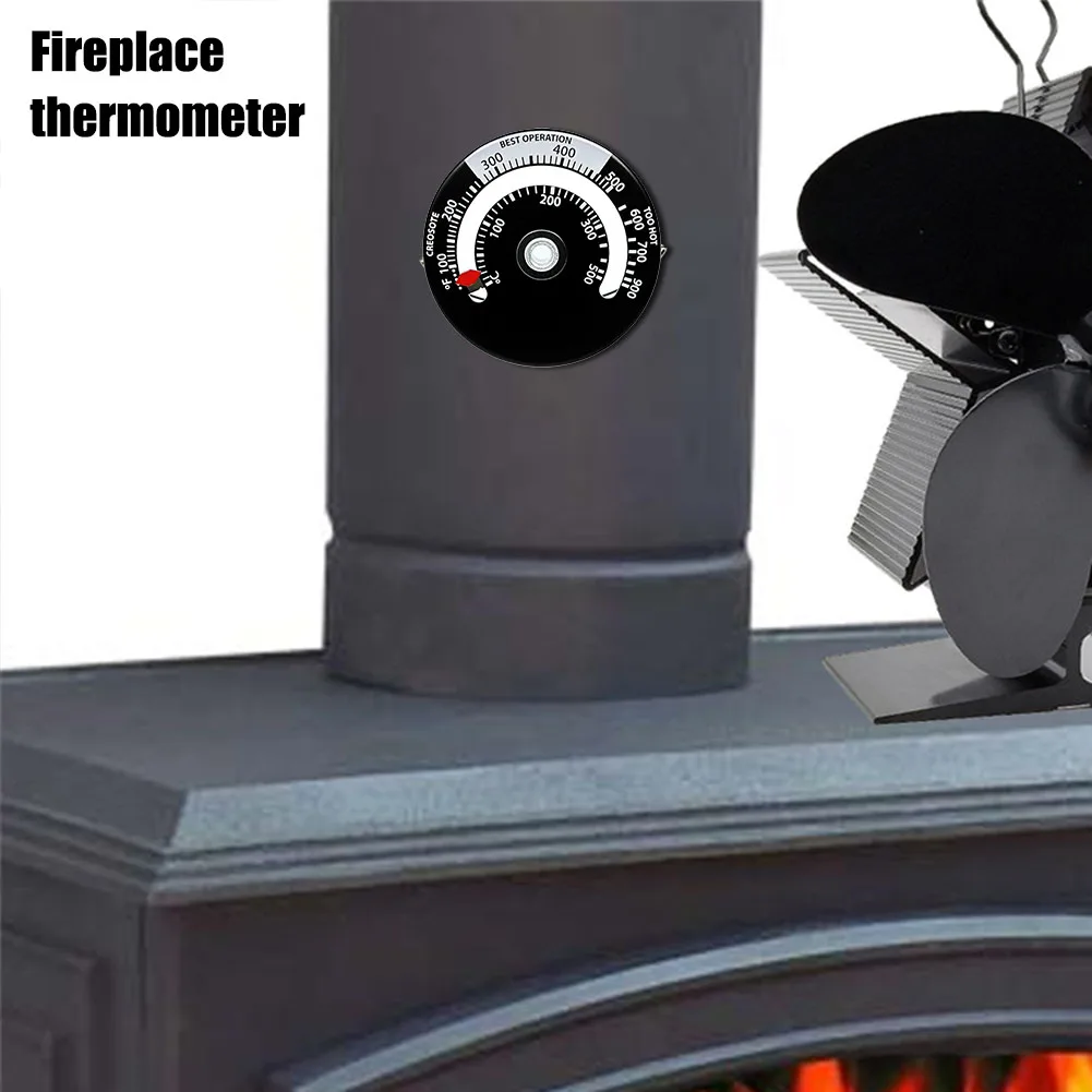 Blade Black Stove Fan Fireplace Fan Heat Powered Wood Burner Eco Fan Quiet Home Efficient Heat DistributionStove wondeful