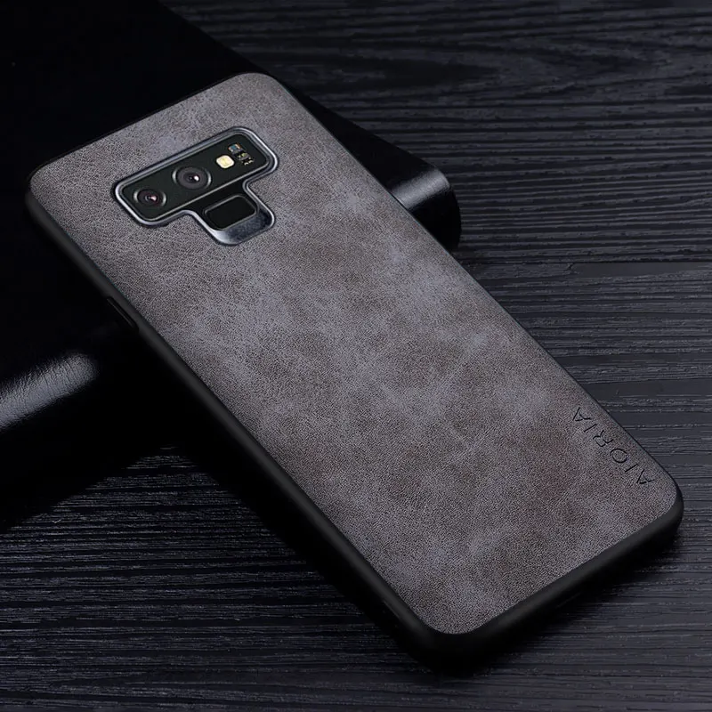 Premium PU Leathe Phone Case for Samsung Galaxy Note 9 Scratch-Resistant Solid Color Cover for Samsung Galaxy Note 9 Case