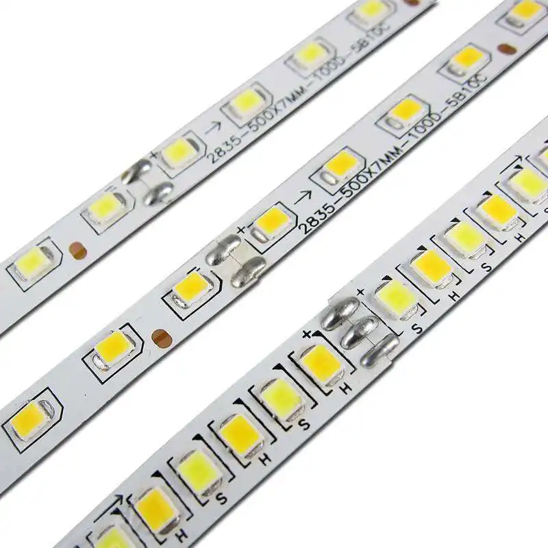 Bande Flexible Monochrome à Double couleurs 2835 SMD, avec courant Constant pour plafonnier de salon, fonctionne avec un pilote