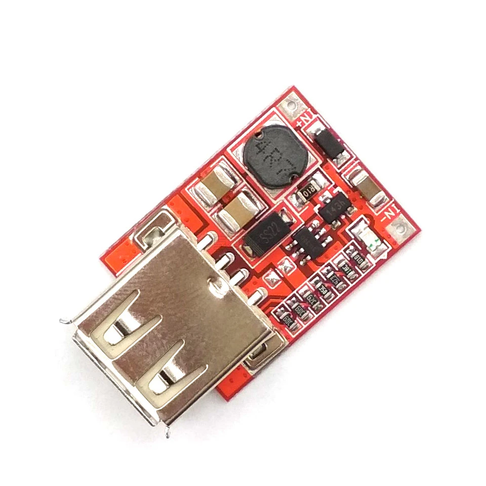 DC-DC Converter Output Step Up Boost Power Supply Module 3V To 5V 1A USB Charger For Phone MP3 MP4 96% Efficiency