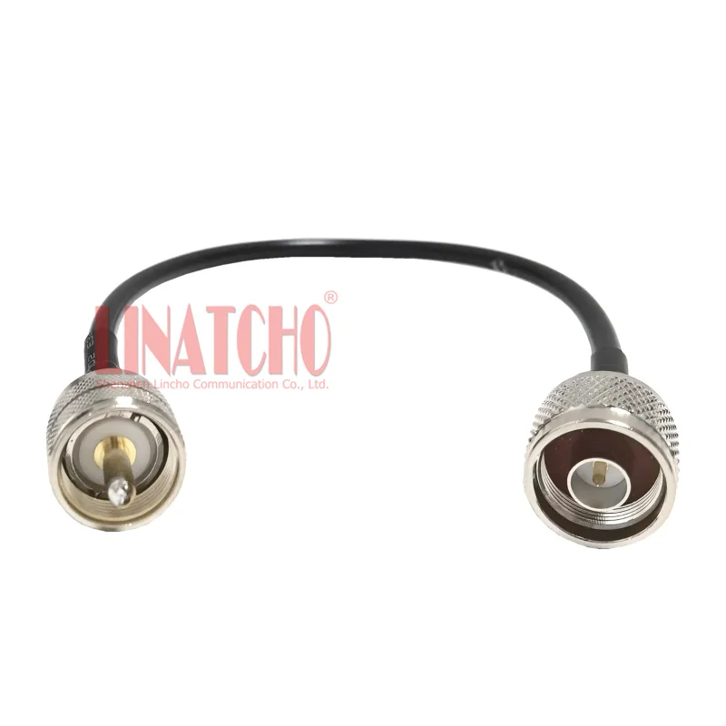 RF Coaxial Rádio Duplexer Jumper Cabo, Conector RF, N Macho para PL259 UHF, RG58U, 1FT, 30cm