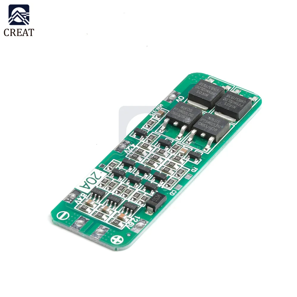 5PCS 3 Serail 3 S 20A Li-ion Lithium batterie 18650 chargeur carte de Protection Module PCB BMS 12.6V cellule