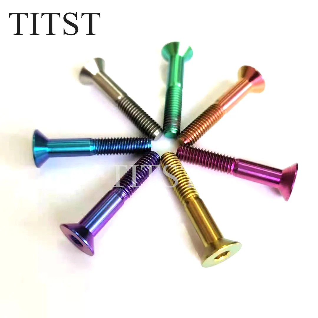 

TITST M5 Titanium Alloy Hexagon Socket Countersunk Head Bolts DIN7991 (A Lot 10PCS)