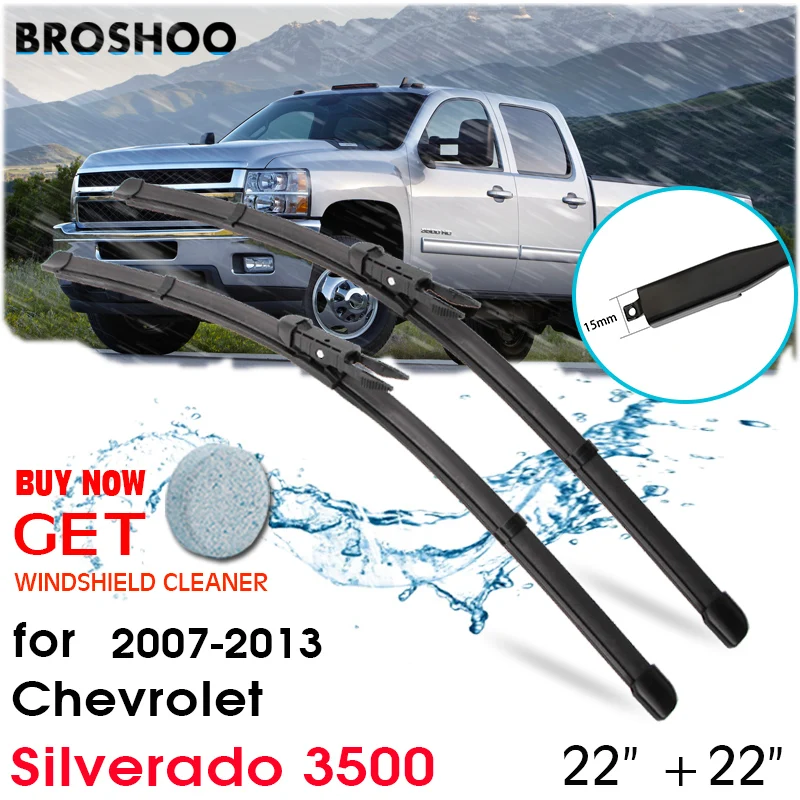 

Car Wiper Blade Front Window Windscreen Windshield Wipers Blades Auto Accessories For Chevrolet Silverado 3500 22"+22" 2007-2013