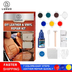 LUDUO Liquid Leather Vinyl Repair Kit Restorer Furniture Car Seats Sofa Jacket Purse Belt Shoes Cleaner Skin Repair Refurbish