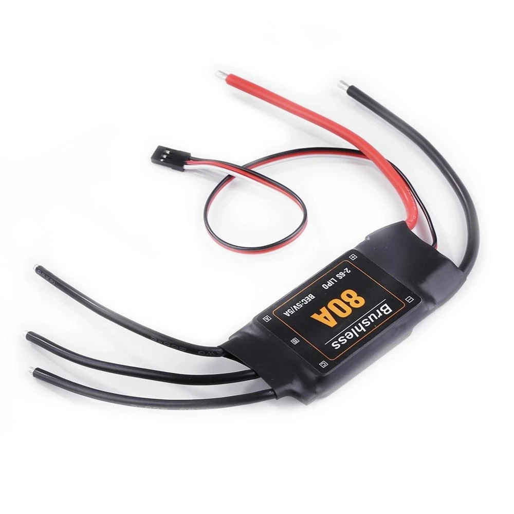 80A 2-6S ESC bezszczotkowy ESC 80A prędkość ESC kontroler dla RC Vliegtuig helikopter RC FPV Quadcopter