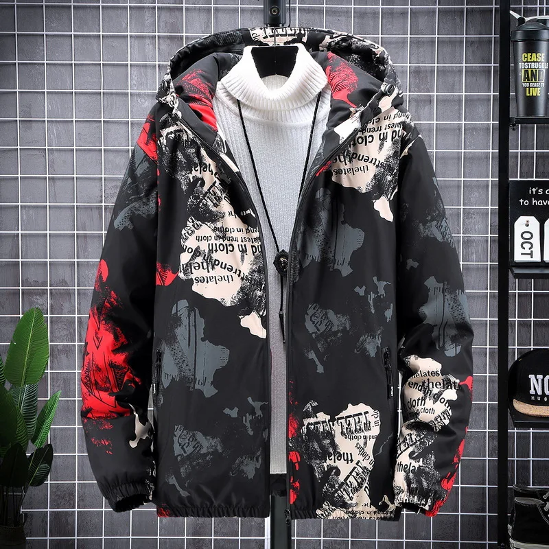 Winter Men's Clothing Jacket Men Cotton Padded Parka Camouflage Hooded Thick Jackets Casual Male Coat Large Size 10XL 9XL 8XL