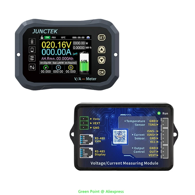 Imagem -04 - Bateria de Lítio Coulomb Contador Indicador Bateria Monitor Tester Tensão Atual va Medidor Bluetooth Medidor Kg140f dc 0120v 400a