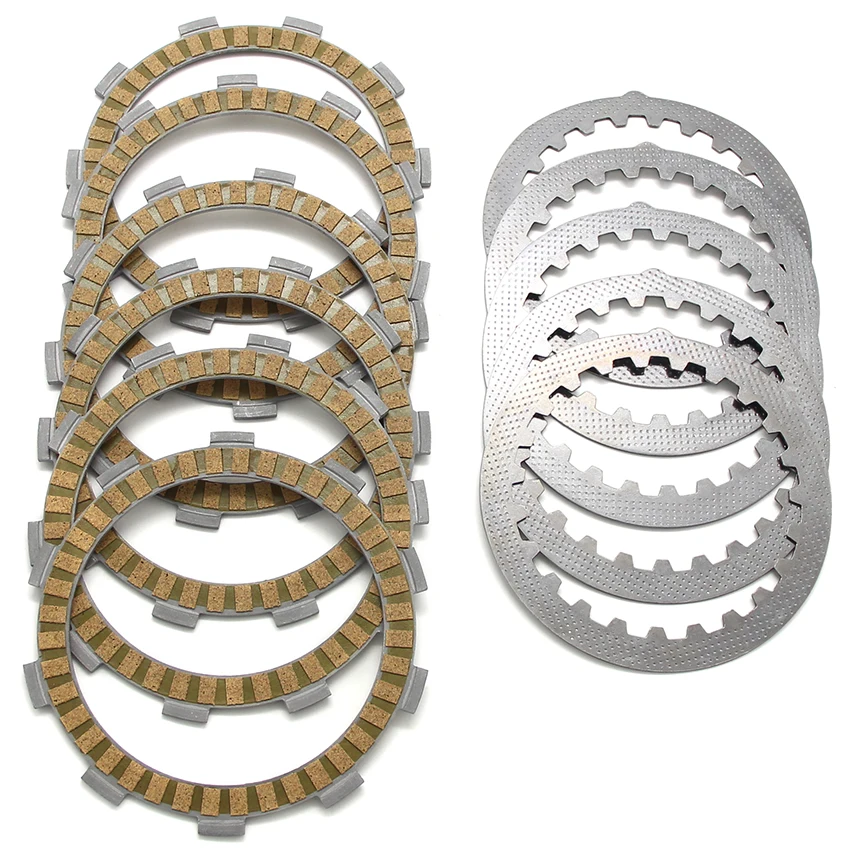 

Motorcycle Clutch Friction Disc Plate Kit For Yamaha TZR125 (2RK/3PC1/2/3) 21V-16321-00/3XP-16321-00 1V1-16324-00