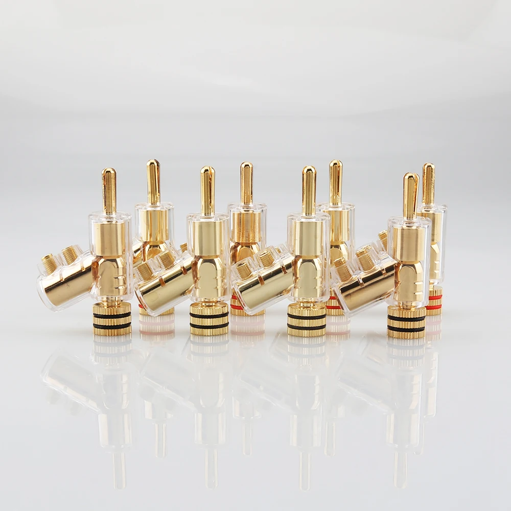 Hifi Audio 4 Stück MCA Vergoldete Bananenstecker HiFi Lautsprecher Bananenstecker-Verbinder – Detail 7