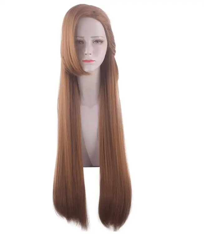 New Anime Catalina Kraais Cosplay Wig fashion 80 cm long brown Synthetic Hair Katarina Kraais Universal Wigs + Wig Cap